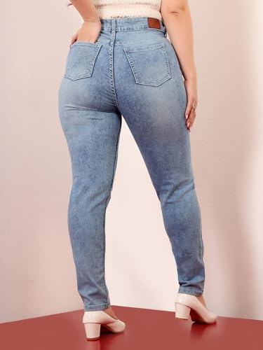 Image of Miss Chase A+ Women's Wide-Leg High Rise Regular Length Stretchable Denim Jeans