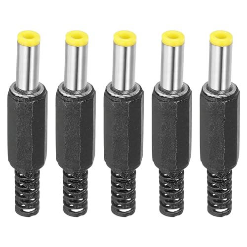 5.5x2.5mm CC Maschio Terminali Alimentazione Spina 4 Pacco Fai da Te CC