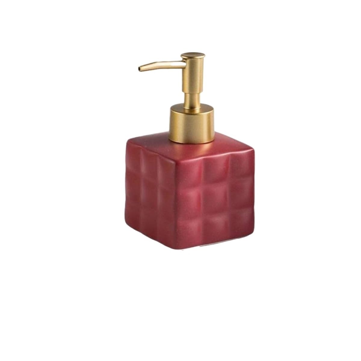 Dispensador Jabón Líquido Dispensador De Jabón Líquido Cerámica Loción Rellenable Baño(Rot)