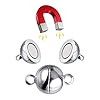 30 Pièces Fermoirs Magnétiques pour Colliers, Chaîne d'Extension en Acier Inoxydable, Rallonge Collier en Acier Inoxydable, Convient pour le Bricolage, Prolonge la Longueur Bracelet(Or Argent) #1