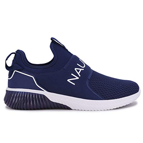 Image of Nautica Men's Slip-On Sneakers - Casual Fashion Shoes for Walking, in Medium & Wide Widths