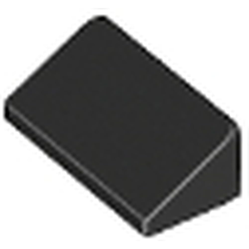 LEGO Slope Building Block, 30° Angle, 1 x 2 x 2/3, Part 85984 (Black, 10, count)