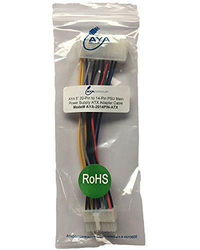 Aya 5" 20-Pin To 14-Pin Psu Main Power Supply Atx Adapter Cable For Lenovo Ibm #TOP5