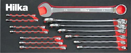 Image of Hilka 16101402 14 PCE Combination EVA Spanners Set Metric
