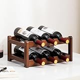 【Espacement Modéré】Chaque couche est conçue avec un espacement en hauteur de 9,5 cm, ce qui garantit un espace suffisant entre les bouteilles de vin et évite le risque de collision de bouteilles. Que vous placiez des bouteilles de vin rouge ordinaires ou des bouteilles de vin légèrement plus grandes, elles peuvent être stockées correctement pour répondre aux besoins des différents types de bouteilles de vin