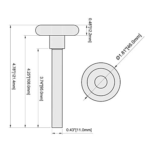 Home Master Hardware 12 Pack 2" In Nylon Garage Door Roller 4" Stem Replacement Quiet Garage Rollers Seals 6200Z Precision Bearings Black #TOP6
