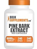 BULKSUPPLEMENTS.COM Pine Bark Extract Capsules - Pine Bark Capsules, Antioxidants Supplement - Vegan-Friendly, 1 Capsule per Serving (6000mg Equivalent), 240 Veg Capsules, Pack of 1