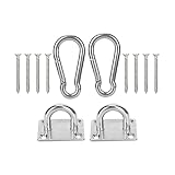 UGPLM M8 Ceiling Hook Wall Mounted, Pad Eye Plate, Swing Hangers, Heavy Duty Stainless Steel Sturdy