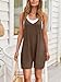 AUTOMET Womens Rompers Jumpsuits Summer Vacation Beach Outfits 2026 Shorts Overalls Jumpers Loose Casual Soft Fashion Maternity Clothes Brown L