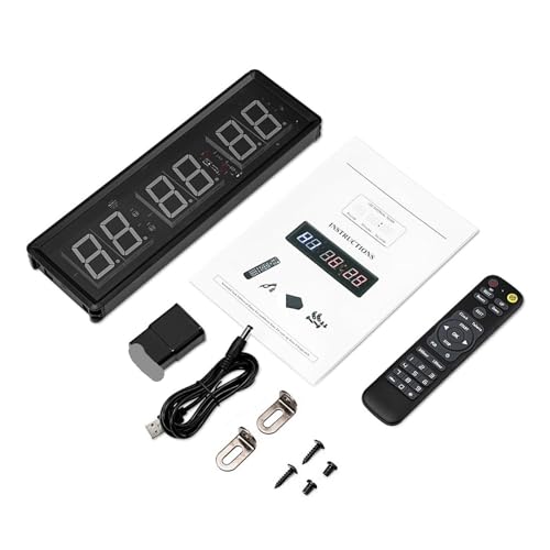 Minuterie sportive LED de 1.5 pouces avec télécommande programmable pour garage - 6