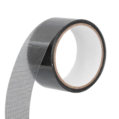 2 Metre Yapışkanlı Sineklik Tülü Tamir Bandı, Siyah, 48 mm