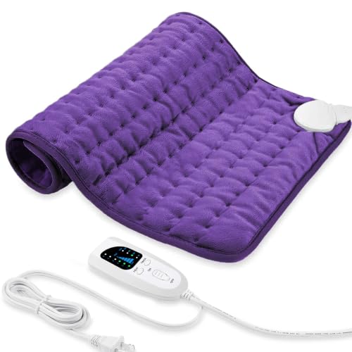 Image of Electric Heating pad for Back Neck Shoulder Knee Arms Legs- Electric Heat Pads with 6 Heat Settings & Auto Shut Off &Dry /Moist Heat Heating Pad for Birthday Mother Father Girl Men Women