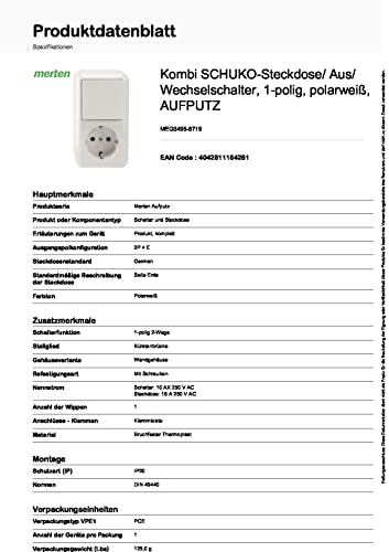 Merten MEG3495-8719 White socket-outlet, Bianco - Image 2