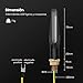 ZREE Intermitentes Moto LED,4pcs Mini Intermitente Moto Homologado Ámbar Agua que Fluye...