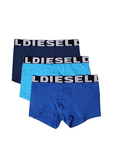Diesel 0AAMT, Bóxer Para Hombre, Multicolor (Blue), Medium, Pack de 3