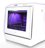 食洗器 食器洗い乾燥機 UVライト機能 工事不要 タンク式 分岐水栓式 熱風乾燥 360°噴射洗浄式 1-3人分 5Lで節水 コンパクト 小型 スリム 大容量 エコ 節電 洗浄 卓上 全自動式 SY-118UV