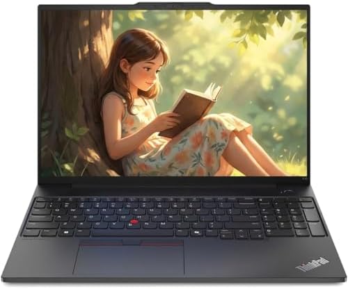 Lenovo ThinkPad E16 Gen 2 16" WUXGA 1920x1200 IPS Touchscreen Laptop 16-Core Intel Ultra 7 155H 32GB DDR5 512GB SSD Intel Graphics Shared TB4 Wi-Fi 6 Backlit KB Fingerprint Win11 Pro w/ONT 32GB USB