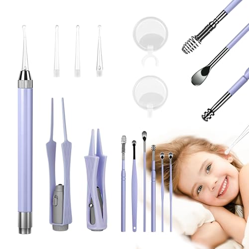 15 Pack Ear Wax Removal Tool Kit with Light -