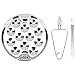 Angoily 1 Set SCARGOT PROPAES Acciaio Inox Snail Smargot Piatti 12 Comparto Fori Piastra Alimentare per Cucina Ristorante' Hotel (Argento) con Pinze