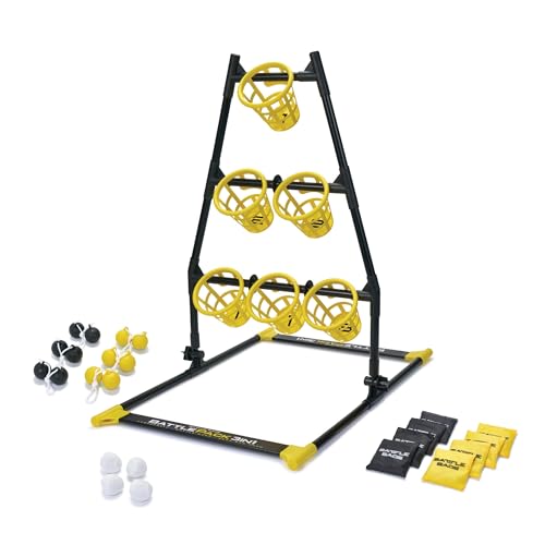EastPoint 3-in-1 Battle Bag Battle Pack – 1 Easy to Convert Target - Bean Bag Toss Pong, Ladderball, and Battle Bags All in 1 Outdoor Tailgate Game