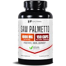 Healthfare Saw Palmetto Extract | 150 Vegan Capsules | Extra Strength Herbal Supplement | Non-GMO, Gluten-Free | Made in USA