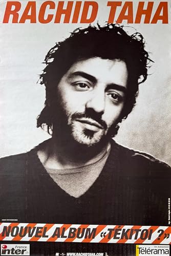 Poster Rachid Taha Tékitoi 80X120Cm idéal pour salon ou studio de musique