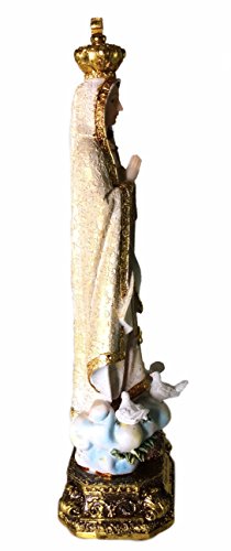 Estatua Virgen Santa Fatima 12 pulgadas miniatura 3