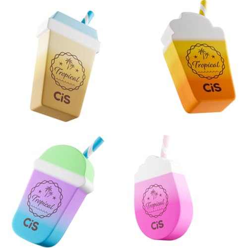 Borracha Escolar, Cis Fantasia Tropical, Pote com 12 Unidades, Sertic