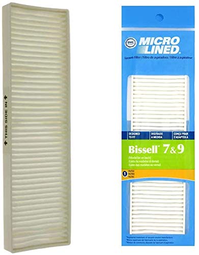 DVC Micro-Lined Replacement Filter For Bissell 32076 Upright Vacuums Style 7, Style 9-1 Filter