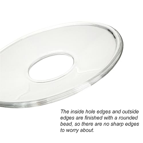 Vgeuna 12 Pieces Bent Glass Candle Bobeches, Candle Rings, Bobeches For Candlestick Holders (Round) #TOP1