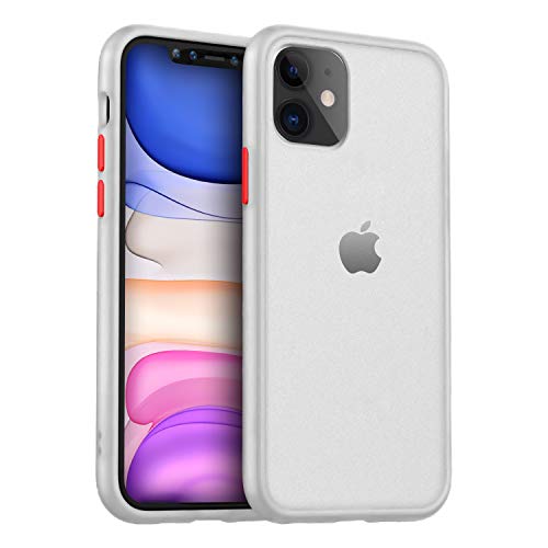 MKOAWA Compatible with iPhone 11 Case, Translucent Matte Shockproof Protective Cover Case
