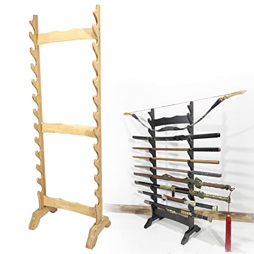 Support d'épées multicouches sur pied pour katana et armes d'arts martiaux