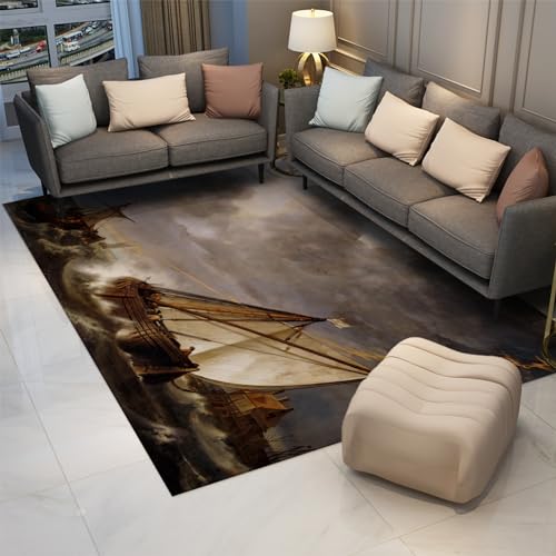 Tapis lavable en machine 160x230cm résistant aux taches de cuisine