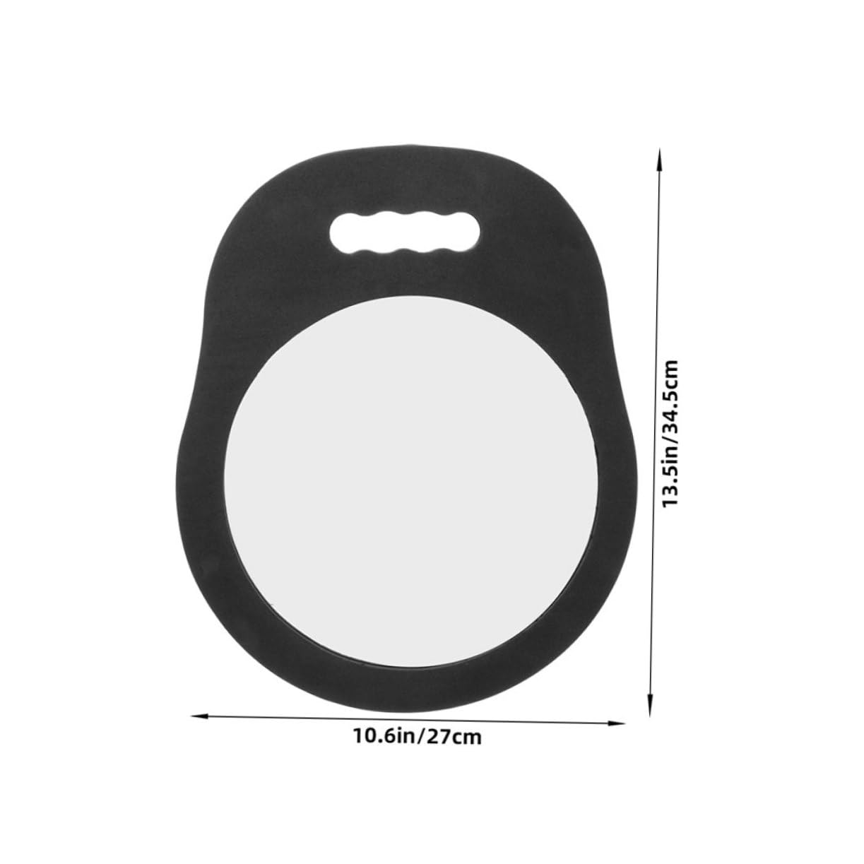 CALLARON 2pezzi Specchio Rotondo Portatile Cuscino in Schiuma Infrangibile e Leggero per Barbieri e Parrucchieri Design Ergonomico per Uso Professionale