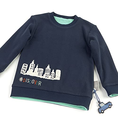 Suéter pulóver para niños con doble cara reversible de algodón 5