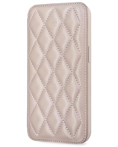 YURAMYRAI iPhone 13/14 �P�[�X �蒠�^ �L���e�B���O ���U�[ �H�` ��l���� �J�[�h���[ ���^ �y�� �S�ʕی� �}�O�l�b�g�Ȃ� ���G��ǂ� �A�C�t�H��13/14 �X�}�z�P�[�X ���f�B�[�X(�O���[�W��)