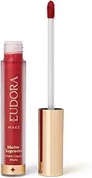 Eudora Batom Líquido Matte Supreme, Vermelho Âmbar, 4ml, Longa Duração