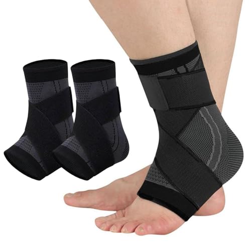 FUHUBB RecoverX - Youth Heel & Growth Plate Support Sleeve Arch Support Socks Sleeve Brace for Sprained Ankle (Black Medium)