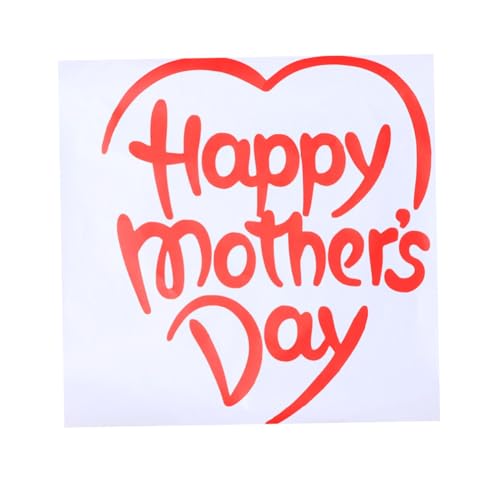 JEWEDECO Pegatinas Adhesivas PVC para Globos con Diseño de Corazón para Día Madre Reutilizables Impermeables y Decorativas para Fiestas y Regalos