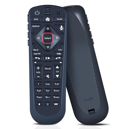 FQOUG Replacement Remote Control for Dish Upgraded 54 Series 54.0 54.1 54.2 54.3 UHF Support Voice Search