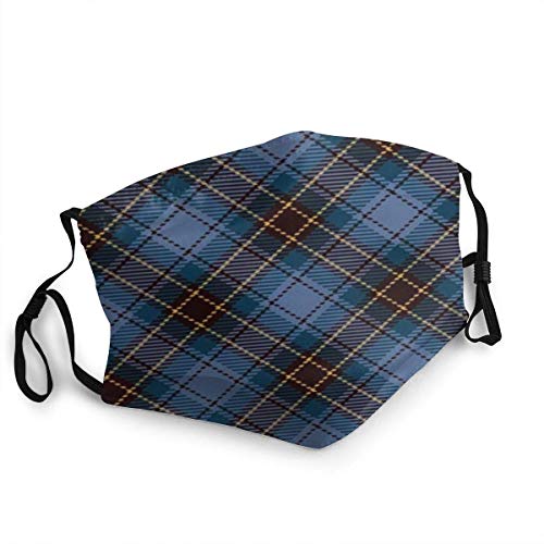 Preisvergleich Produktbild AYGoUP Gesichtsschutz Mundschutz Cover Tartan Plaid Scottish Beauty Wiederverwendbarer Nasenschutz Waschbar staubdicht gegen Verschmutzung