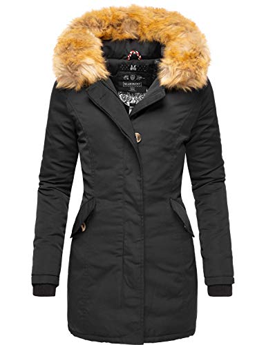 Preisvergleich Produktbild Marikoo Damen Winter Mantel Winterparka Karmaa Schwarz Gr. XXL