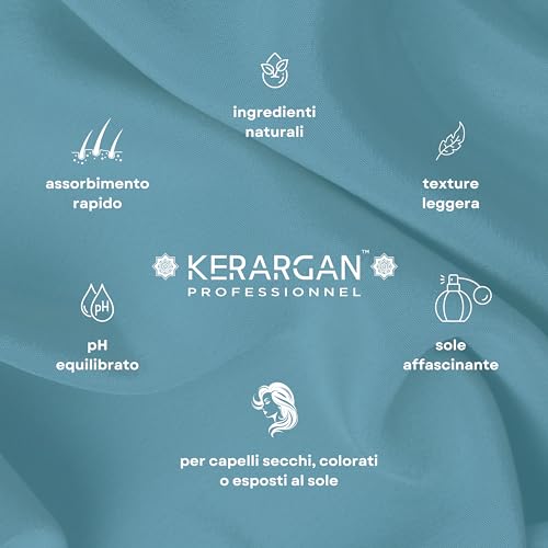 Kerargan - Balsamo Protettivo Uv & Colore All'olio Di Marula Per Capelli Secchi E Colorati - Districa, Idrata, Rafforza - Senza Solfati, Ogm, Olio Minerale - 500Ml - 4