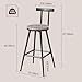 MAHANCRIS Bar Stools, Set of 2 Bar Chairs with Backrest and Footrest, 26