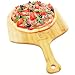 Lorrenzetti Bamboo Pizza Peel. Easily Slide Pizzas Into Your Oven. 19.7" x 11.8” Large Paddle. Beveled Edge For Smooth Grip. Made With Non Split, Anti Bacterial, Ethically Sourced Bamboo.