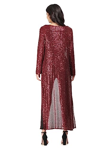 Image of Women's Long Power Net Sequinned Shrug
