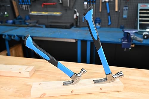 Image of Century Drill & Tool 72244 Fiberglass Hammer, 16 oz., Claw Style: Ripping | 13 inch overall length, cuts steel & fiberglass