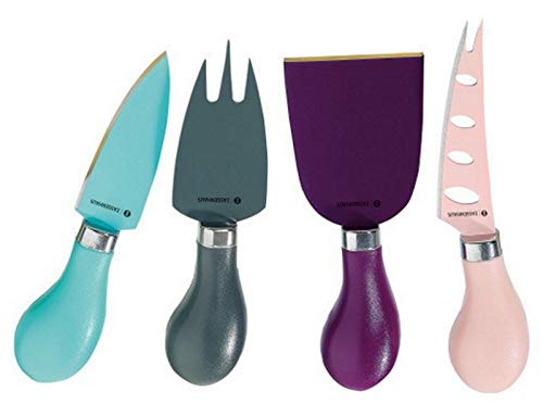 Zassenhaus Käsemesser-Set Kunststoff / Edelstahl bunt 4-tlg., Maße: L: 19 x B: 17 x H: 3 cm, 070996