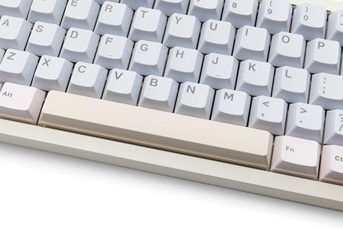 Image of KEEBMONKEY WOBKEY Zen 65 65% Quick Release Wireless Mechanical Keyboard with RGB, CNC Aluminum Case, Hot-Swappable, VIA Support, BT /2.4G /USB-C Gaming Keyboard for Mac /Windows (Ultra White Gold)