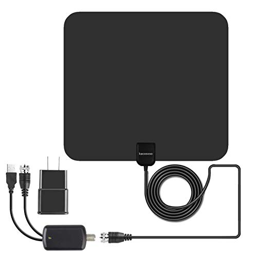 HDTV Antenna, Indoor Digital TV Antenna 80 Miles Range with Amplifier Signal Booster